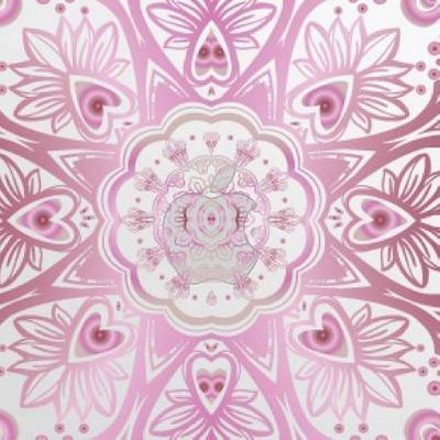 Mandala Heart Pink