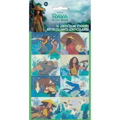 Raya and the Last Dragon 16ct Lenticular Party Favor Stickers