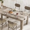 Dining Table for 4-6, 63" Wood Farmhouse Rectangular Thickened Dinner Dining Room & Kitchen Table for 4 for Apartment, Small Space - 2 of 4