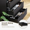 ChicFurnit Decorative Storage Cabinet Fluted Buffet Cabinet with Sliding Drawers for Home, Black, 31.5"*15.7"*71" - 4 of 4