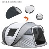 Boersma Camping Instant Pop Up Tent, 5/8 Person, Water Resistant Dome, Easy Setup for Camping Hiking and Outdoor, Portable with Carry Bag, 3 Season - 4 of 4