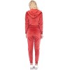 Women's 2 Piece Velour Tracksuit Set - White Mark - 3 of 4