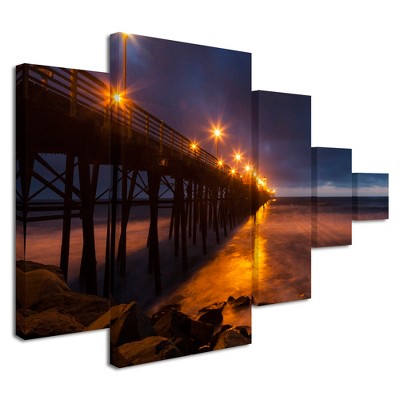 Trademark Fine Art -chris Moyer 'night Side' Multi Panel Art Set : Target