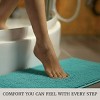 Lavish Home 2-Piece Chenille Memory Foam Bathroom Rugs Set - 4 of 4