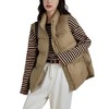 Womens Puffer Vest Ladies Sleeveless Zip Up Outerwear Warm Lightweight Down all Winter Jackets Coats - 3 of 4