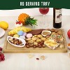 Orieon 18x12 Inch Bamboo Cutting Board with Juice Groove and Handle, Large Wooden Chopping Board for Meat, Vegetables, Charcuterie. - 3 of 4