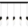 Alys 2-Light Integrated LED Matte Black Linear Chandelier - 4 of 4