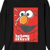 Sesame Street Elmo Men's Black Long Sleeve Shirt - image 2 of 3