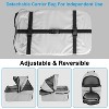 iMountek"Foldable 4-Wheel Pet Stroller with Removable Liner, Storage Basket for Dog & Cat Travel Jogger"Grey - 3 of 4