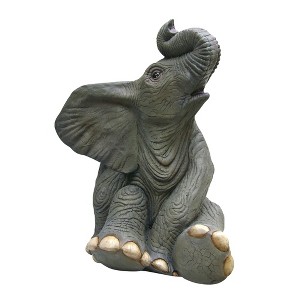 Design Toscano Sitting Baby Elephant Statue - 1 of 3