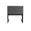 AFI Furnishings Newport Twin Headboard with Turbo Charger in Grey - 4 of 4
