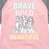 Girls' - Disney - Brave Bold & Beautiful Shirt Tail Raglan Graphic T-shirt - 2 of 3