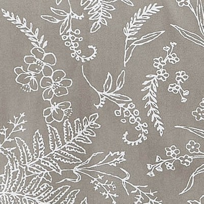 sand with white flowers