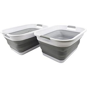 SAMMART 36L (9.5 gallon) Collapsible Plastic Laundry Basket - 1 of 4