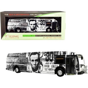 Proterra ZX5 Battery-Electric Transit Bus #9 "Downtown Reno" "Lincoln Line" (Nevada) 1/87 (HO) Diecast Model by Iconic Replicas - 1 of 3