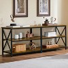 Yaheetech Vintage TV Stand for TV up to 70 Inches 3-Tier TV Console Table - 2 of 4