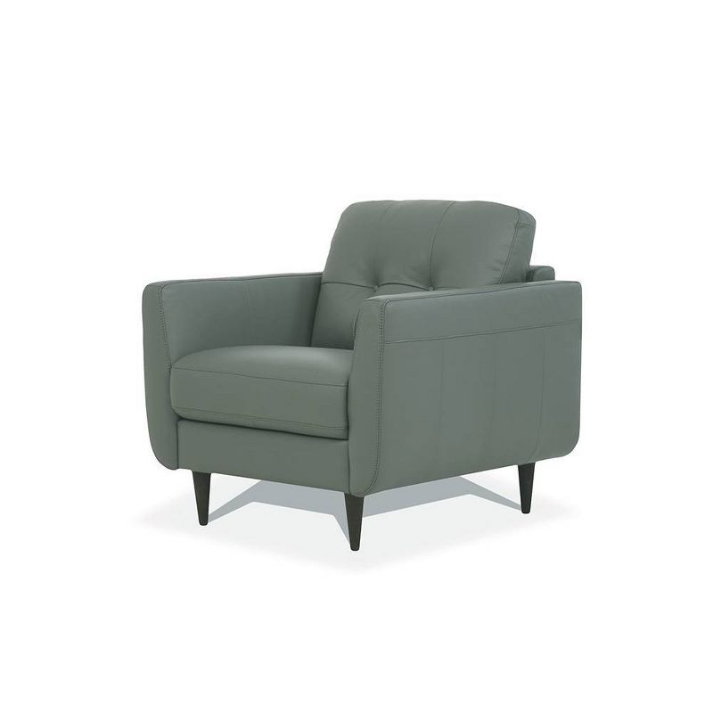 35&#34; Radwan Chair Pesto Green Leather - Acme Furniture, 3 of 9