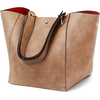 Paaaawaters Large Work Tote Bag for Women Designer Purses and Handbags Big Bucket bags Ladies Travel Crossbody Purse