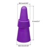 Unique Bargains Silicone Unbreakable Reusable Beverage Wine Caps 4 Pcs - 2 of 3