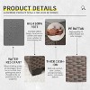 Lviden 9 Pieces Wicker Patio Furniture Set Outdoor PE Rattan Sectional Conversation Sofa Set - 3 of 4