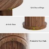 Tribesigns 47-Inch Round Dining Table for 4-6 People, Farmhouse Kitchen Dinner Table with 2-Layer Shelf Cylindrical Pedestal - 4 of 4