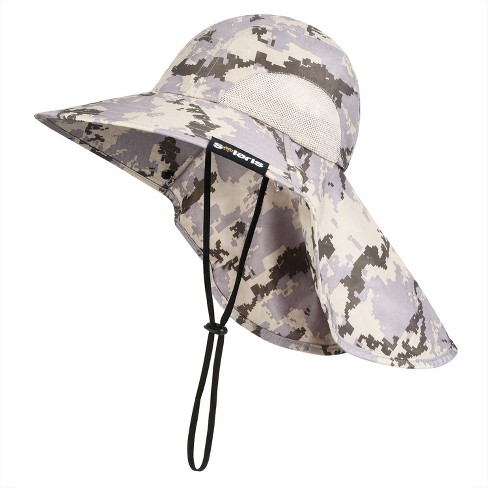 Tirrinia Men's Wide Brim Sun Hat with Neck Flap, for Hunting Walking Garden Fishing - image 1 of 4