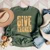 Give Thanks Block Distressed - Women's Graphic Sweatshirt - 2 of 4