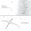 Resenkos 7 foot white Christmas tree with bracket - 3 of 4