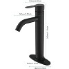 PAGED Single Hole Bathroom Sink Faucet,Stainless Steel Single Handle Bathroom Faucets for Home Sinks,Deck Mount 1 Hole or 3 Holes - 3 of 4
