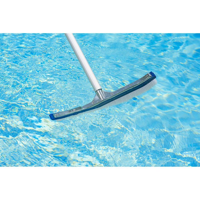 Poolmaster Classic 18&#39;&#39; Aluminum Back Swimming Pool Brush for Inground and Above Ground Pools, 3 of 9