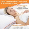 PDTEND White Bed Pillows Set of 2 for Back, Stomach & Side Sleepers - 3 of 4