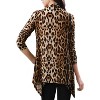 INSPIRE CHIC Women's Long Sleeves Open Front Asymmetric Hem Lightweight Cardigan - 4 of 4