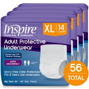 Inspire Adult Diapers Protective Underwear Incontinence Underwear for Women and Men | Disposable Underwear for Women and Men - 1 of 4