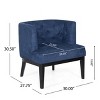 GDFStudio Evans Contemporary Fabric Tufted Accent Chair - 3 of 4