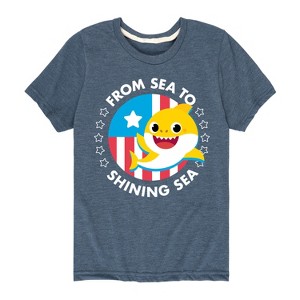 Boys' - Baby Shark - From Sea to Shining Sea Short Sleeve Graphic T-Shirt - 1 of 4