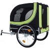 KTMBDW Large Folding Bike Trailer for Dogs–66LB Capacity All-Terrain Pet Carrier, Durable Steel Frame for Cycling, Jogging,Camping, Outdoor Adventures - 3 of 4