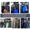 Itopfox 4-Pack Universal Car Seat Headrest Hooks for Handbags, Purses, Coats - S Type Storage Organizer, 360-Degree Rotation, Holds Up to 55 lbs - 3 of 4