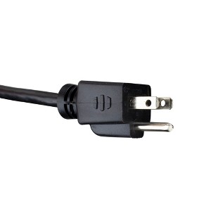 Northlight Three-Prong Outdoor Extension Power Cord with End Connector - 40' - Black - 1 of 3