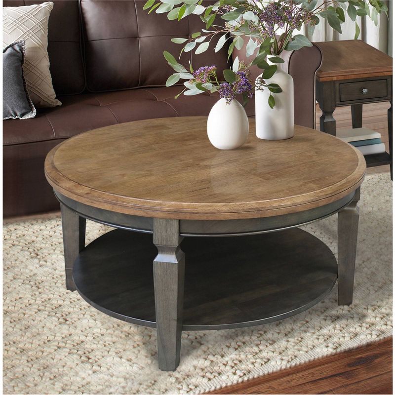 Vista Round Coffee Table - International Concepts, 3 of 8