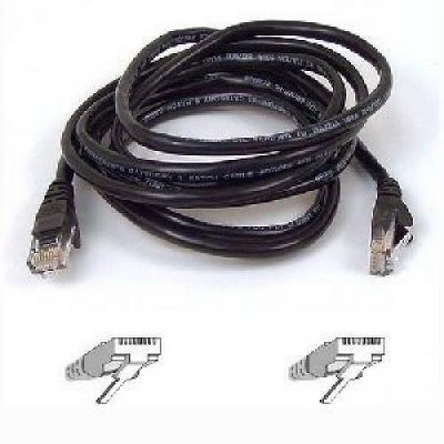 Belkin Cat. 5E UTP Patch Cable - RJ-45 Male - RJ-45 Male - 16ft - Black