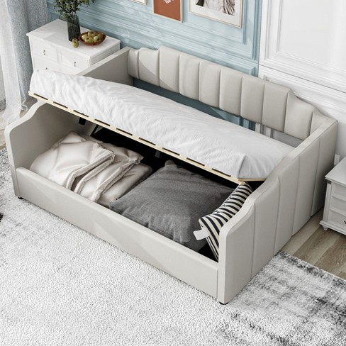 NicBex Full Size Upholstered Daybed with Underneath Storage for Bedroom,Living Room,Apartment - image 1 of 4