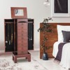 Costway Wood Jewelry Cabinet Armoire Storage Box Chest Stand Organizer Indoor Bedroom - 4 of 4