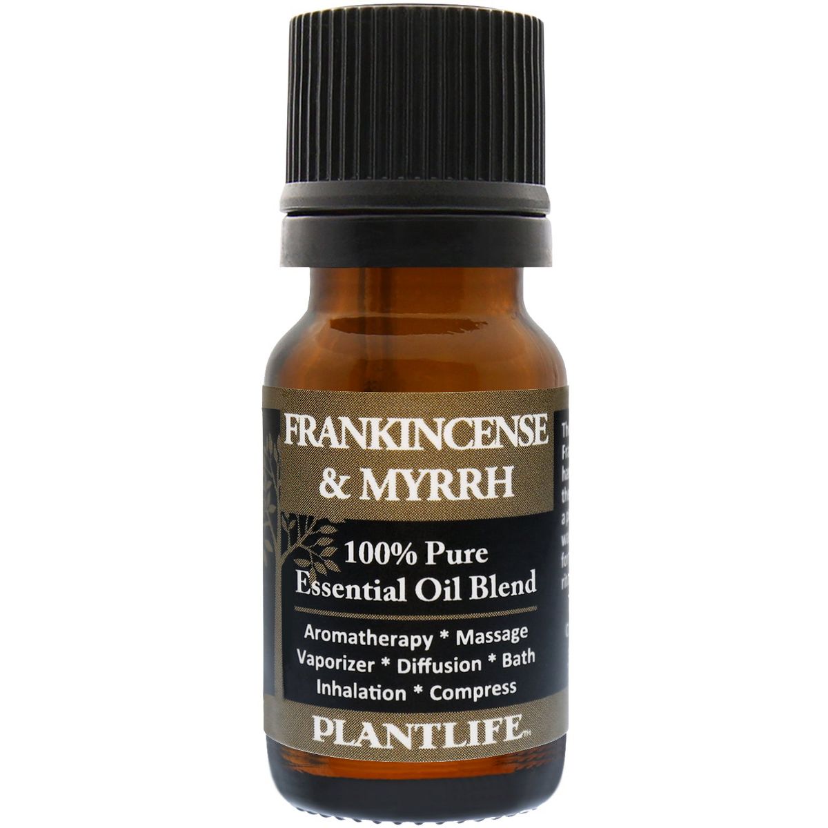 Plantlife Frankincense & Myrrh Essential Oil Blend – 100% Pure & Therapeutic Grade – No Additives or Fillers – Made in USA – 10ml Aromatherapy