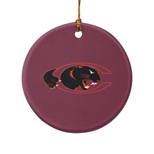 Claflin University Primary Logo Porcelain Holiday Christmas Tree Ornament  2.8" (7.1 cm) - 1 of 4