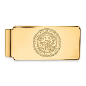 Black Bow Jewelry 10k Yellow Gold Kansas State Wildcats NCAA Money Clip - 1 of 3