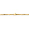 Black Bow Jewelry 2.25mm 14k Yellow Gold Solid Beveled Curb Chain Necklace - 4 of 4