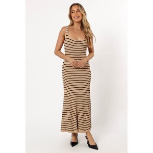 Petal and Pup Henry Striped Midi Dress - 1 of 4