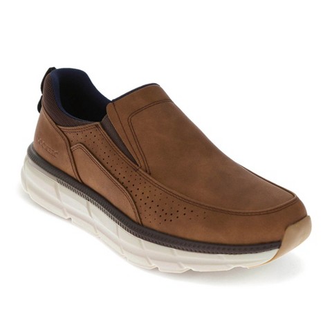 Dockers Mens GO-TIME Active Rebound Slip-on Sneaker, Dark Tan, Size 11