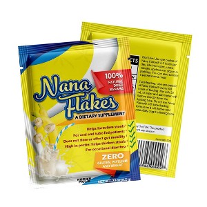 Nutritional Designs Nana Flakes Dried Banana Powder Packets 0.22 Oz  100% Pure Banana with Natural Fiber for Smoothies, Baking & Daily Energy, 25 Ct - 1 of 4
