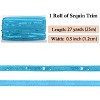 Sequin Trim, 0.5 Inch Flat Glitter Sequin Ribbon, Sparkle Metallic Sequin Strip, Bling Fabric DIY Sewing Embellishment, 27 Yards - 2 of 4